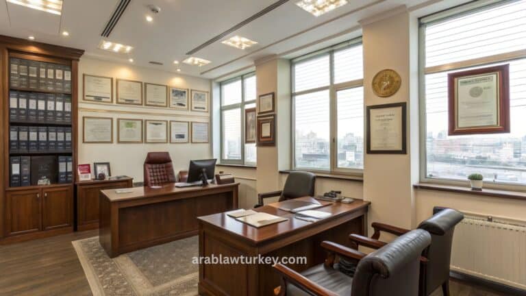 محامٍ عربي يقدم استشارة قانونية في مكتب محاماة بإسطنبول، تركيا